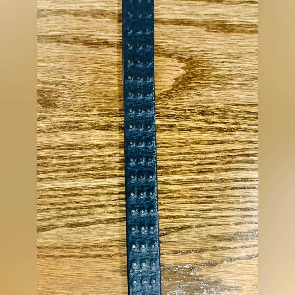 ALLSAINTS Mini Sanded Stud Belt, black/antique brass